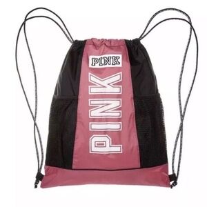 Pink  Drawstring Backpack